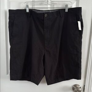 Amazon Essentials 44 Waist Black Flat Front Woven Shorts